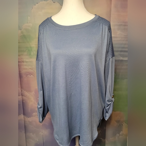 Cupio Women's Blue Tunic Top - Picture 1 of 6